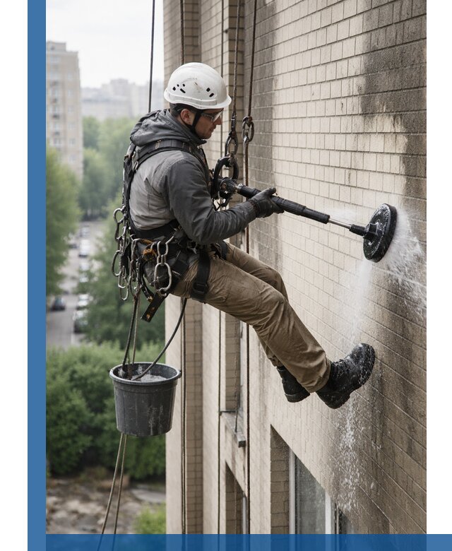 Очистка фасада от копоти в Киселёвске профессионально и безопасно