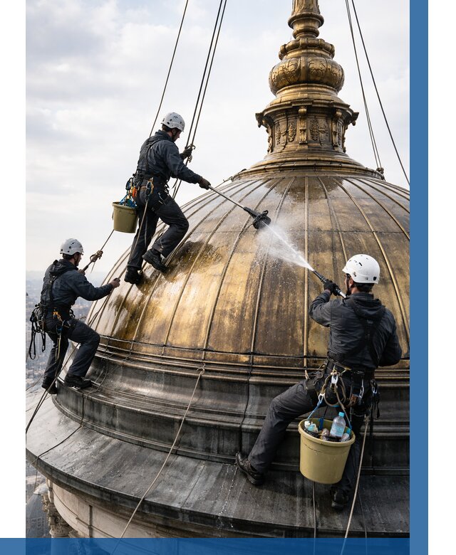 Мойка куполов и шпилей в Киселёвске от 8225 р. - заказать | ВЫСОТНИК-Кис