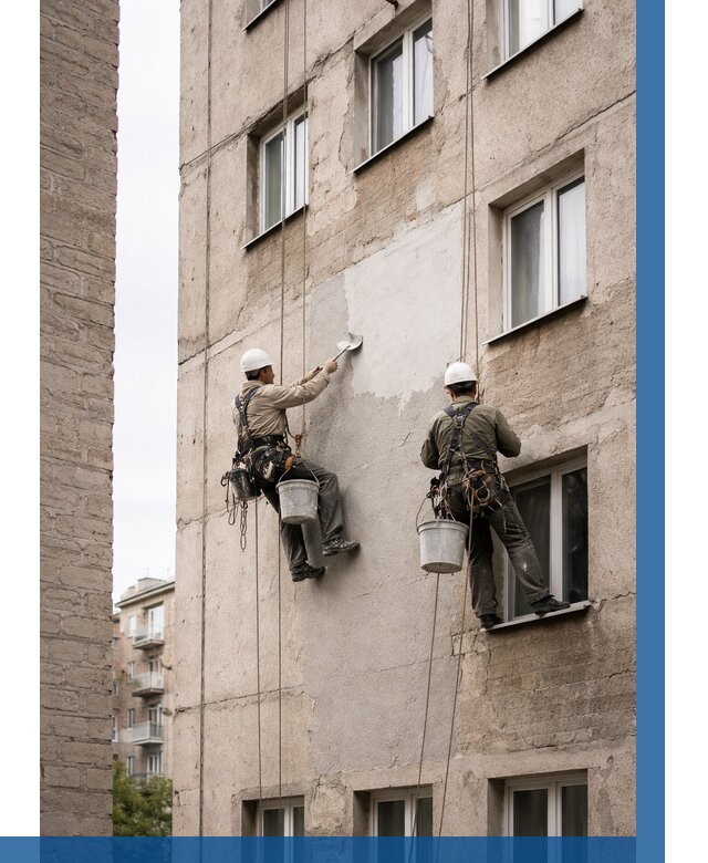 Косметический ремонт фасада в Киселёвске от 1131 р. | ВЫСОТНИК-Кис