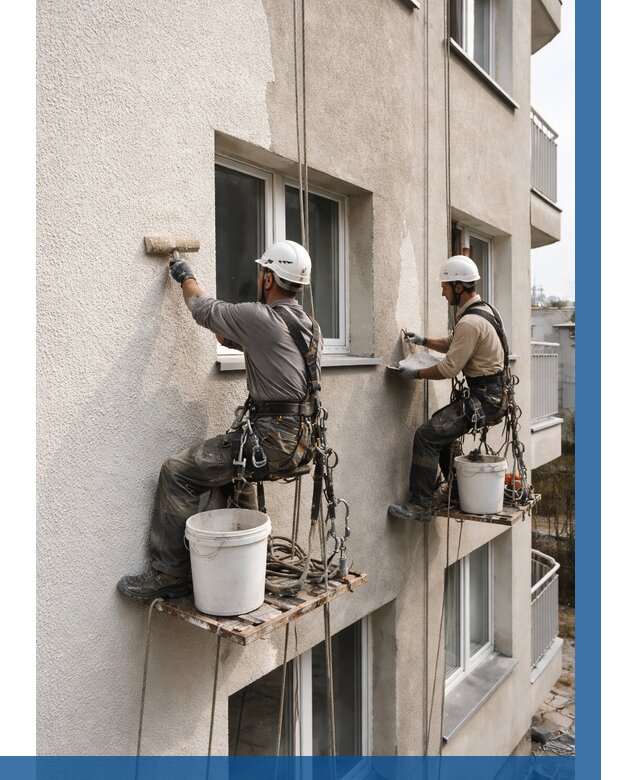 Нанесение короеда на фасад в Киселёвске от 463 р. | ВЫСОТНИК-Кис