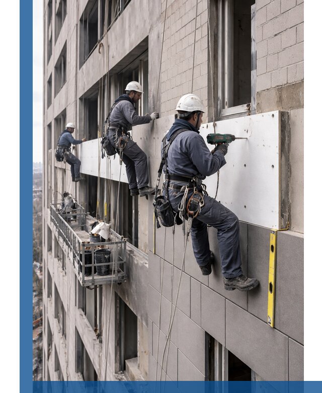 Монтаж фасадных термопанелей высокого качества в Киселёвске