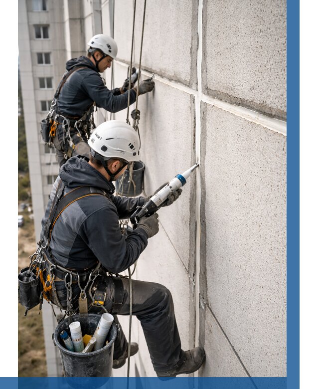 Герметизация межпанельных швов в Киселёвске от 720 р. | ВЫСОТНИК-Кис