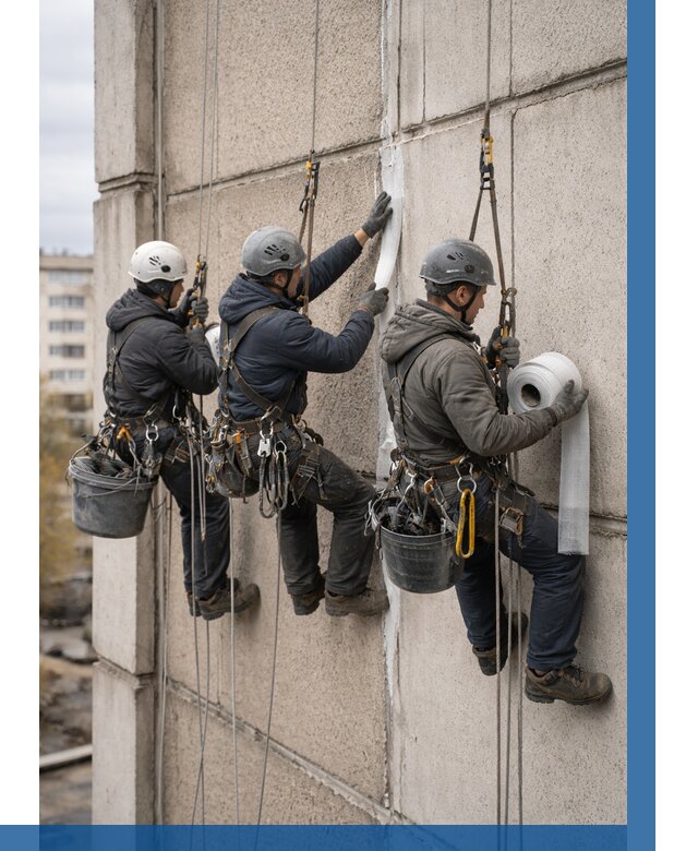 Ремонт межпанельных швов в Киселёвске от 771 р. | ВЫСОТНИК-Кис