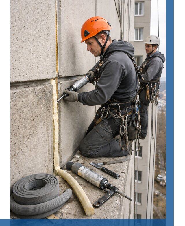 Теплый шов межпанельные швы в Киселёвске от 720 р. | ВЫСОТНИК-Кис