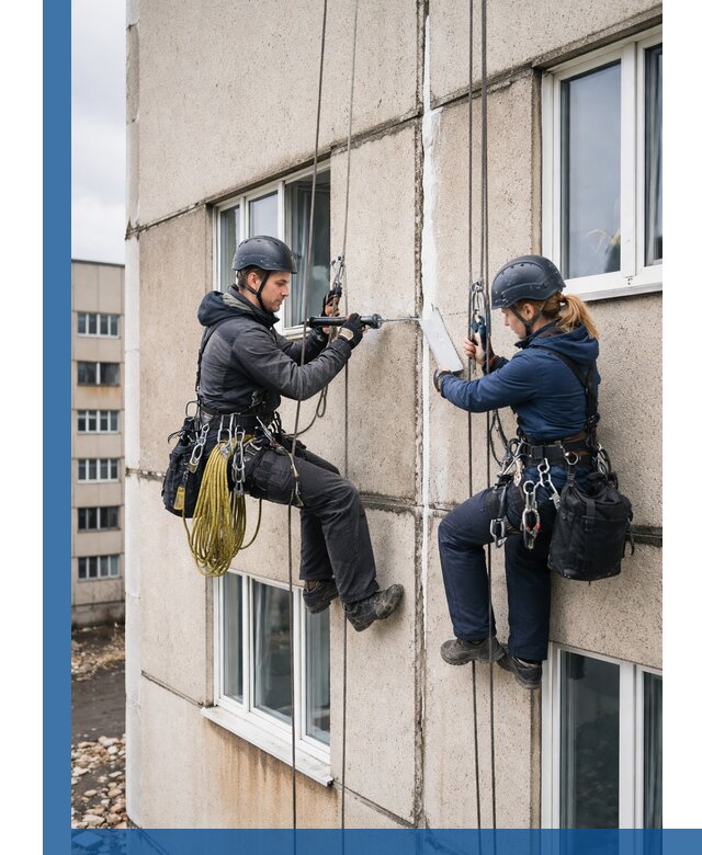 Герметизация межпанельных швов тёплым швом в Киселёвске