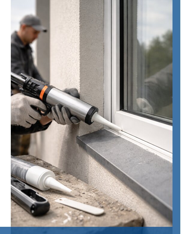 Герметизация монтажных швов окон в Киселёвске от 668 р. | ВЫСОТНИК-Кис