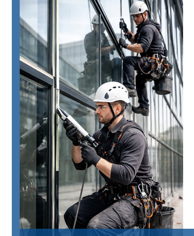 Герметизация витражных швов в Киселёвске для зданий и фасадов