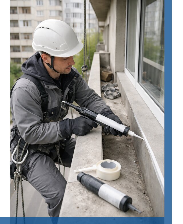 Герметизация швов лоджии в Киселёвске от 4626 р. | ВЫСОТНИК-Кис