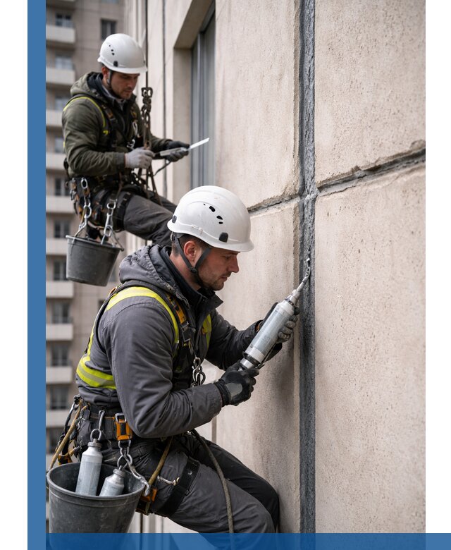 Герметизация деформационных швов фасада в Киселёвске качественно