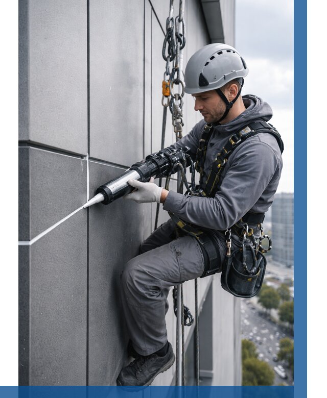 Герметизация стыков фасадных панелей в Киселёвске от 6683 р.| ВЫСОТНИК-Кис