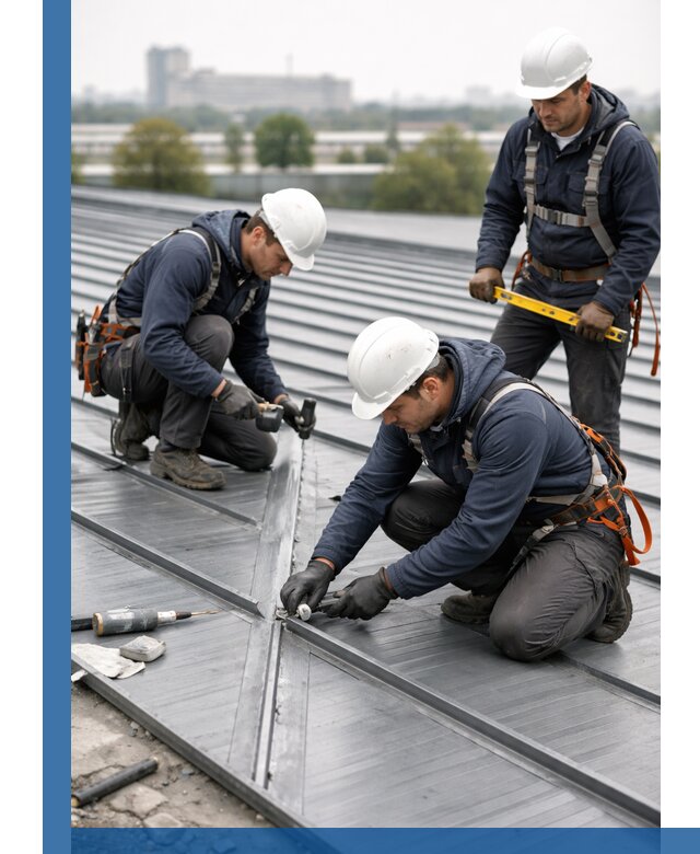 Ремонт фальцевой кровли в Киселёвске срочно и качественно