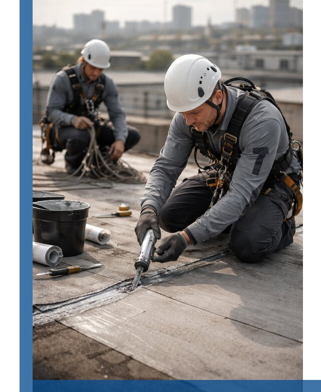 Аварийное и капитальное устранение протечек кровли в Киселёвске