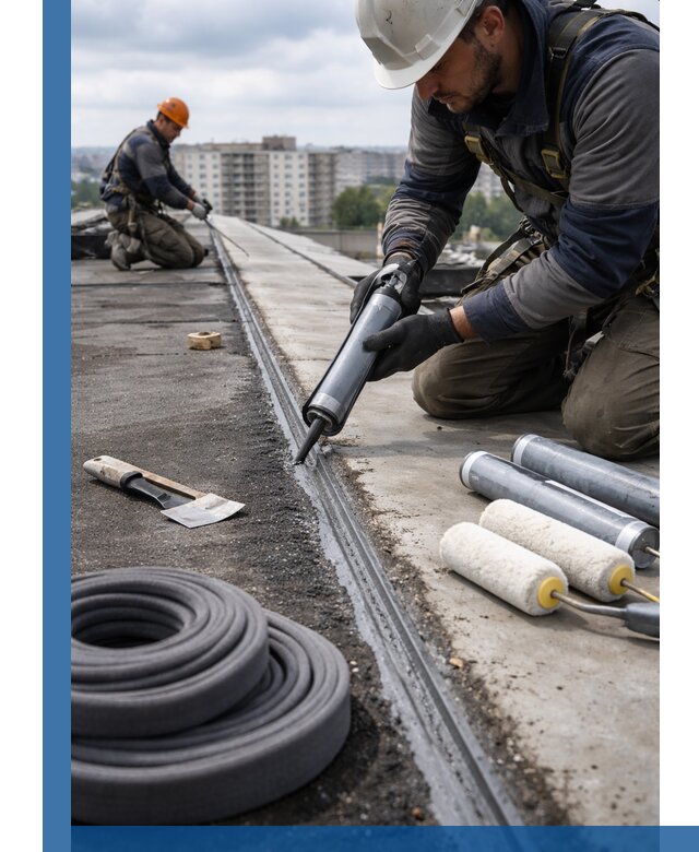 Герметизация швов кровли в Киселёвске с гарантией герметичности