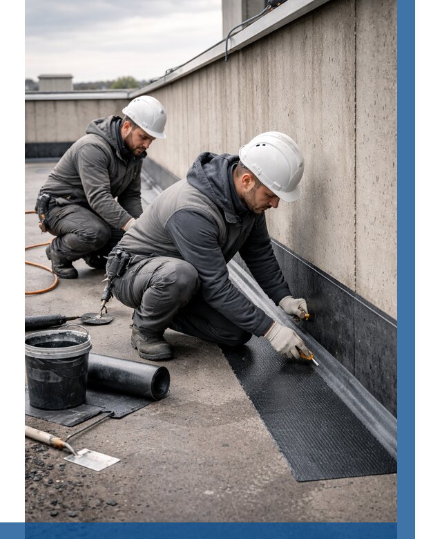 Гидроизоляция примыканий на кровле в Киселёвске от 925 р. | ВЫСОТНИК-Кис