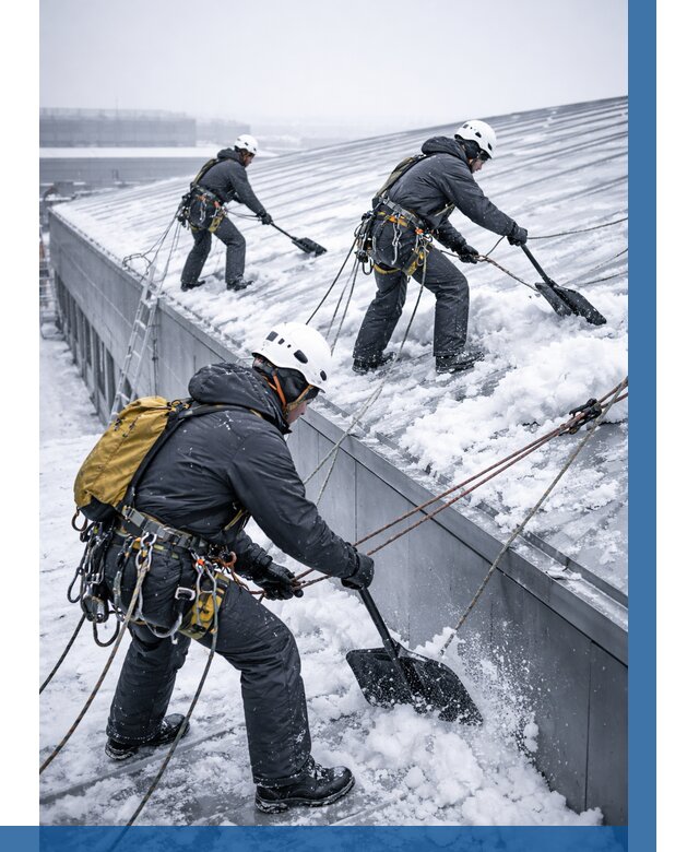 Очистка навесов от снега в Киселёвске от 4626 р. | ВЫСОТНИК-Кис