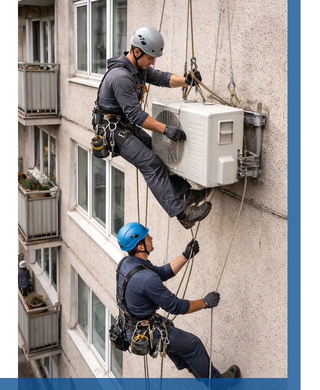 Перенос внешнего блока кондиционера в Киселёвске от 9253 р.| ВЫСОТНИК-Кис