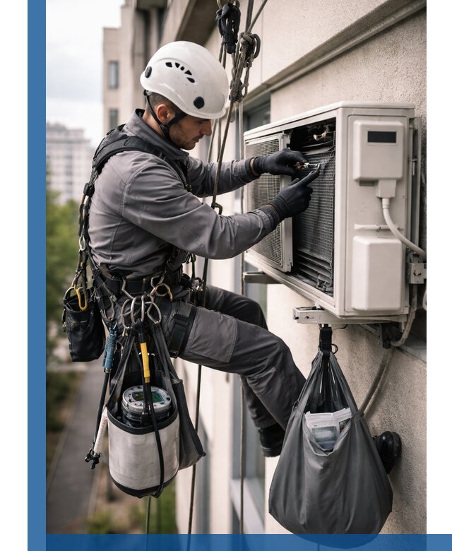 Обслуживание внешнего блока кондиционера в Киселёвске профессионально