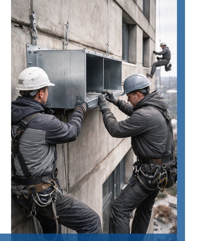 Монтаж вентиляционных коробов в Киселёвске от 3084 р. | ВЫСОТНИК-Кис