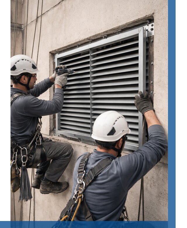 Монтаж вентиляционных решеток в Киселёвске от 4626 р. | ВЫСОТНИК-Кис