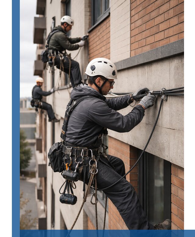 Крепление кабеля на фасаде монтаж и крепеж в Киселёвске