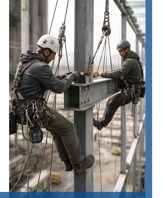 Монтаж металлоконструкций на высоте в Киселёвске от 3598 р. | ВЫСОТНИК-Кис