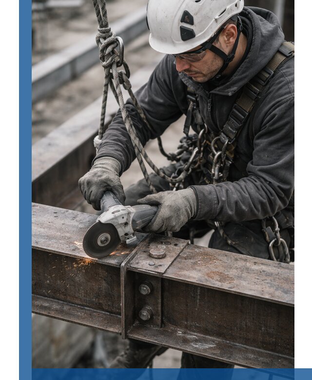 Резка металла на высоте в Киселёвске для зданий и конструкций