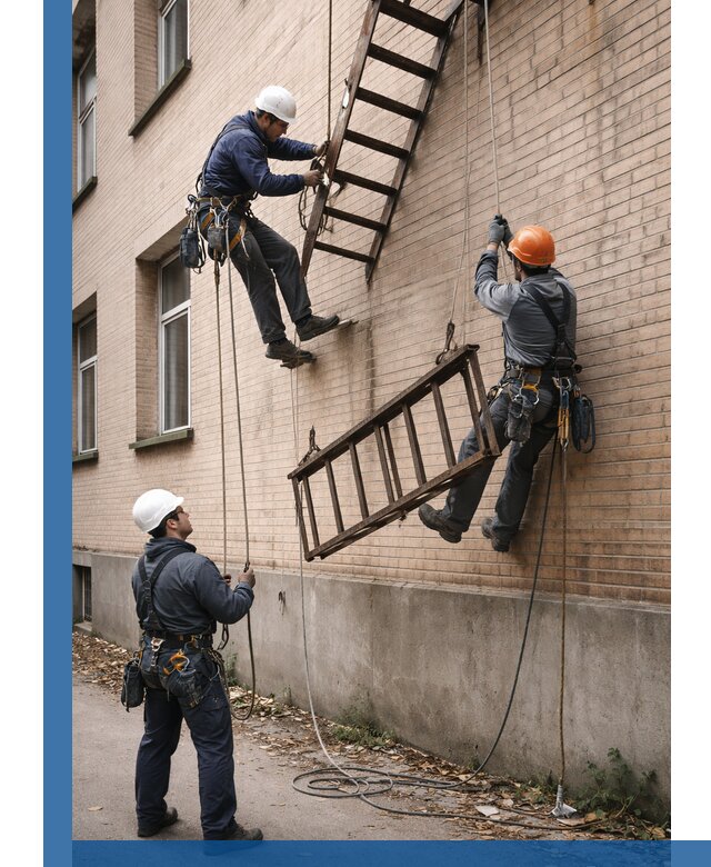 Демонтаж пожарной лестницы в Киселёвске быстро и безопасно