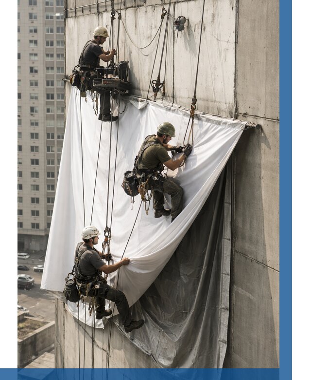 Замена баннерного полотна в Киселёвске от 6683 р. | ВЫСОТНИК-Кис—заказать