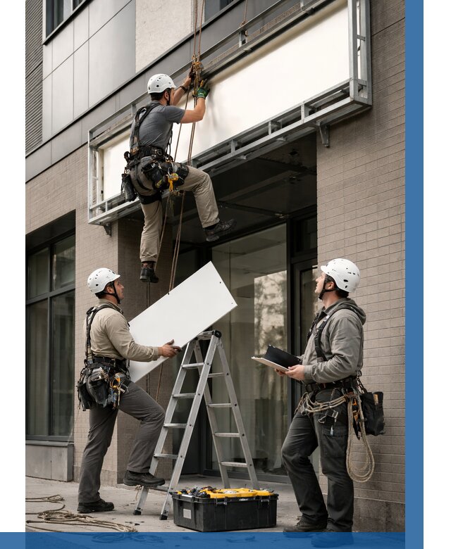 Монтаж светового короба в Киселёвске от 6683 р. | ВЫСОТНИК-Кис