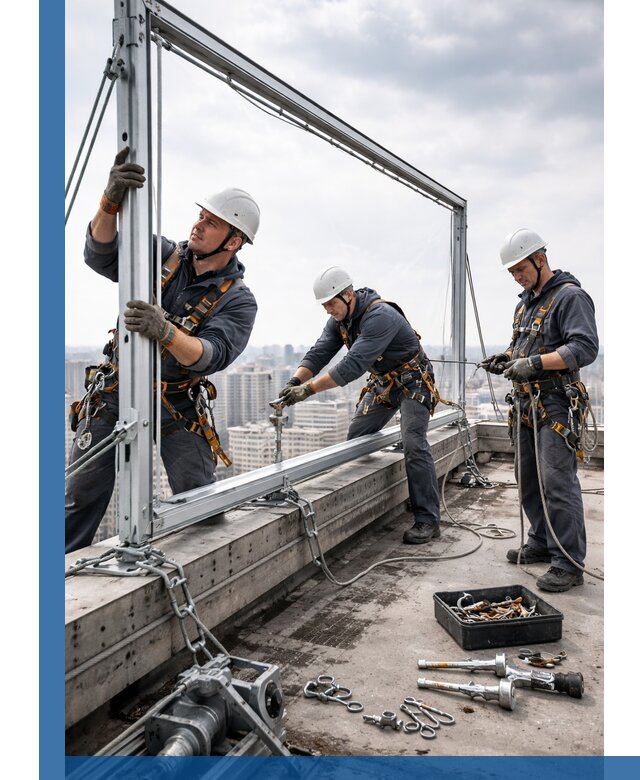 Монтаж крышных рекламных конструкций под ключ в Киселёвске