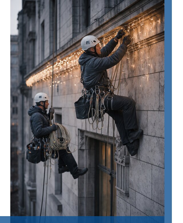 Монтаж новогодней иллюминации в Киселёвске от 8739 р. | ВЫСОТНИК-Кис