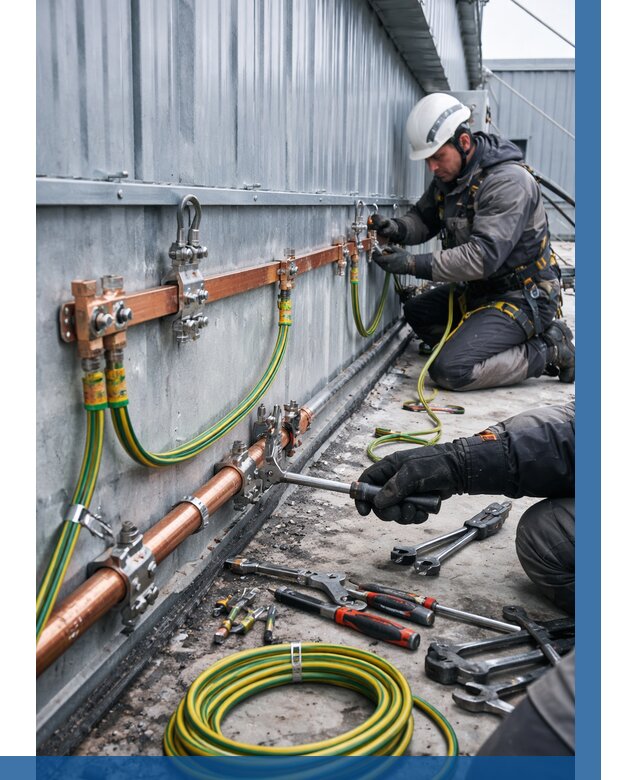 Монтаж заземления здания в Киселёвске от 25703 р. | ВЫСОТНИК-Кис