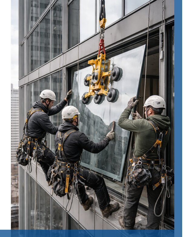 Фасадное остекление зданий под ключ в Киселёвске от 10281 р. | ВЫСОТНИК-Кис