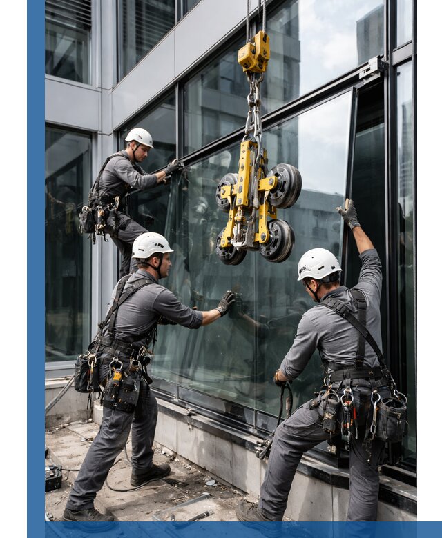 Структурное остекление фасадов в Киселёвске монтаж и обслуживание