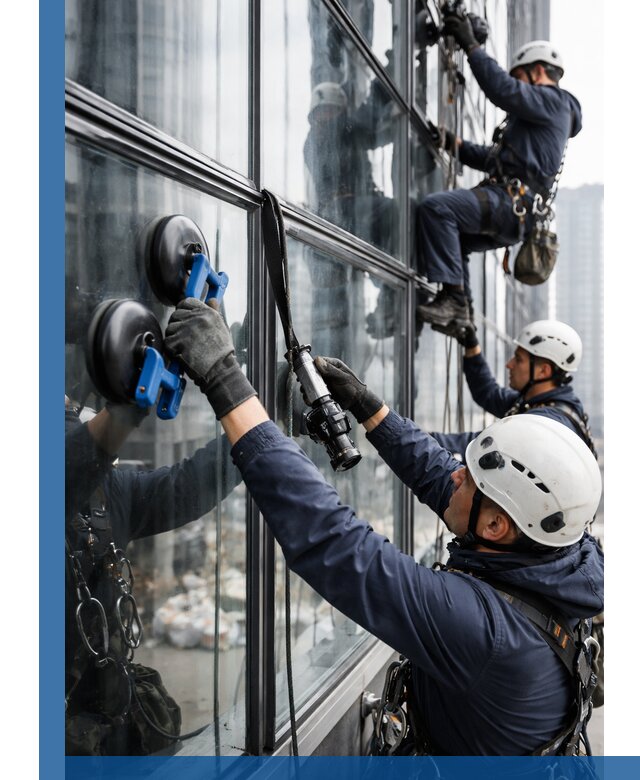 Радиусное остекление фасадов под ключ в Киселёвске с гарантиями