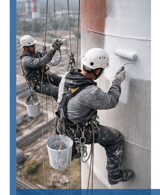 Покраска дымовых труб в Киселёвске: антикоррозийная защита и восстановление