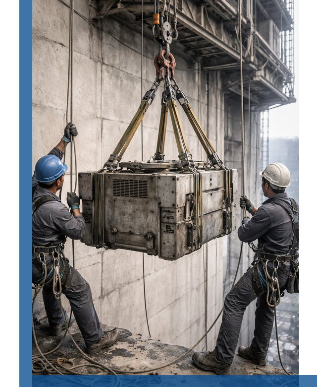 Такелажные работы на высоте, подъем и монтаж грузов в Киселёвске