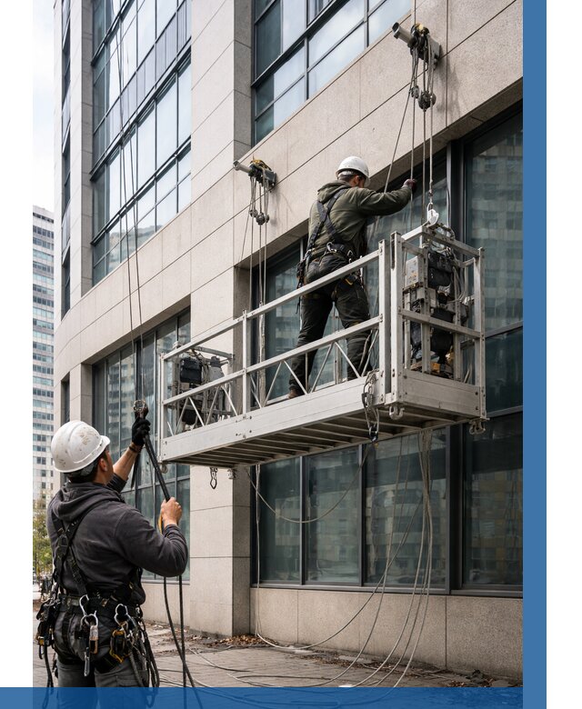 Монтаж и подъем фасадной люльки в Киселёвске от 12337 р. | ВЫСОТНИК-Кис