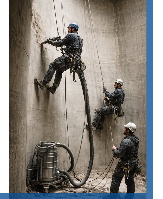 Зачистка силосов в Киселёвске от 4626 р. Договор и смета ВЫСОТНИК-Кис