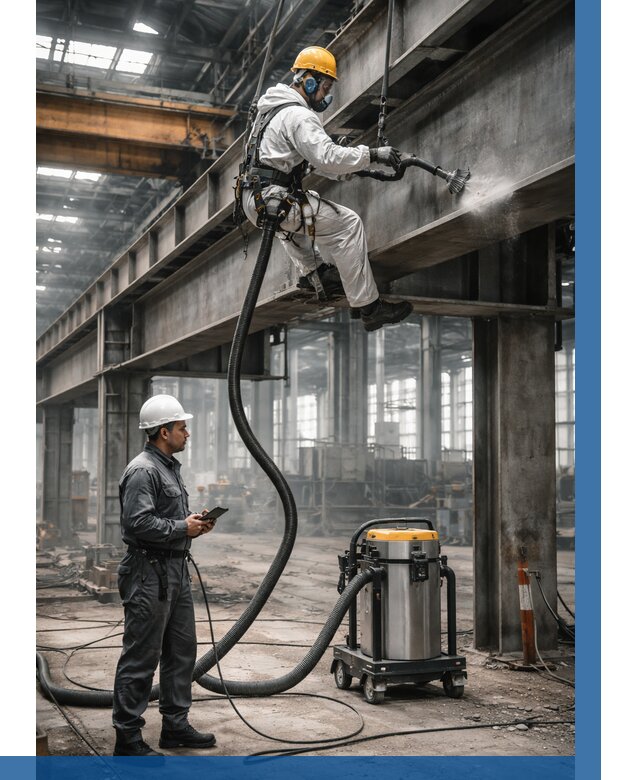 Обеспыливание конструкций в цехе в Киселёвске от 4318 р. | ВЫСОТНИК-Кис