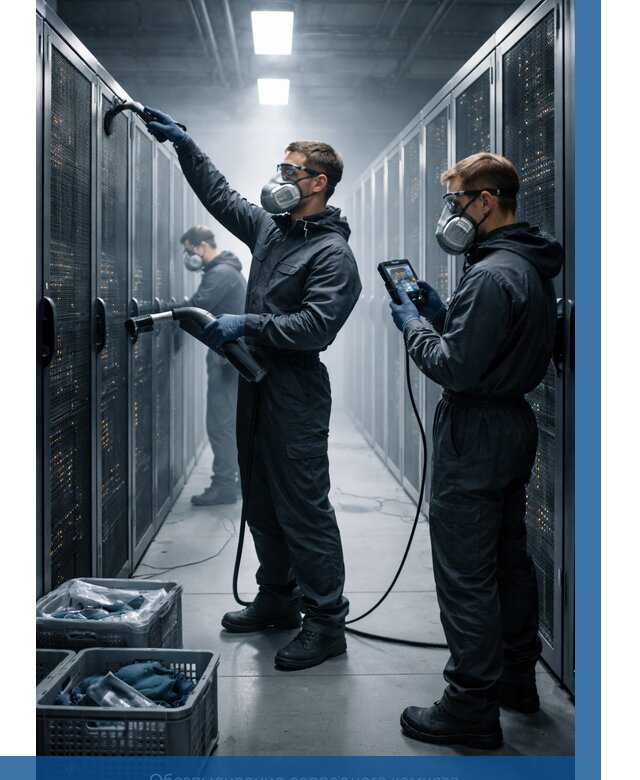 Обеспыливание серверной комнаты в Киселёвске от 4626 р. | ВЫСОТНИК-Кис