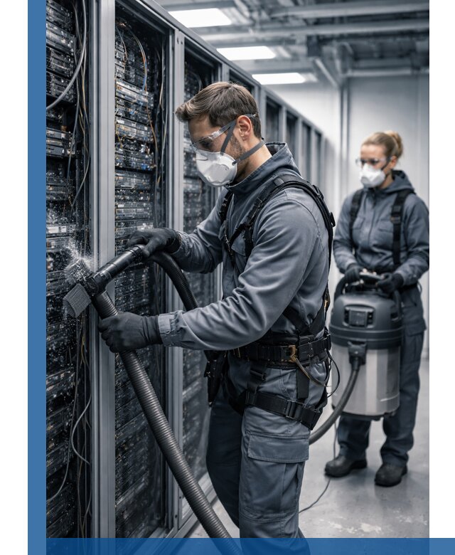 Обеспыливание серверной комнаты в Киселёвске, профессиональная очистка