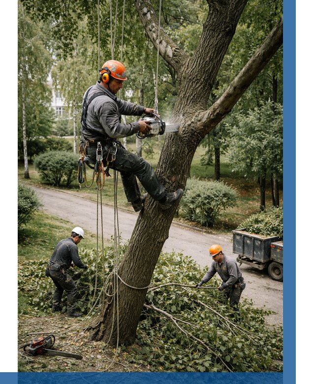 Кронирование деревьев в Киселёвске от 6683 р. | ВЫСОТНИК-Кис