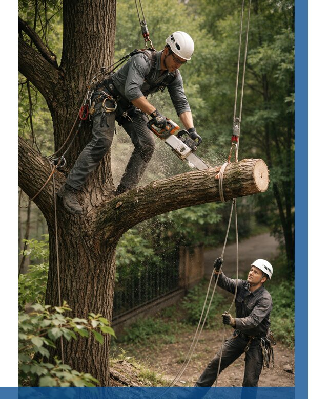 Спил деревьев альпинистами в Киселёвске от 8225 р. | ВЫСОТНИК-Кис
