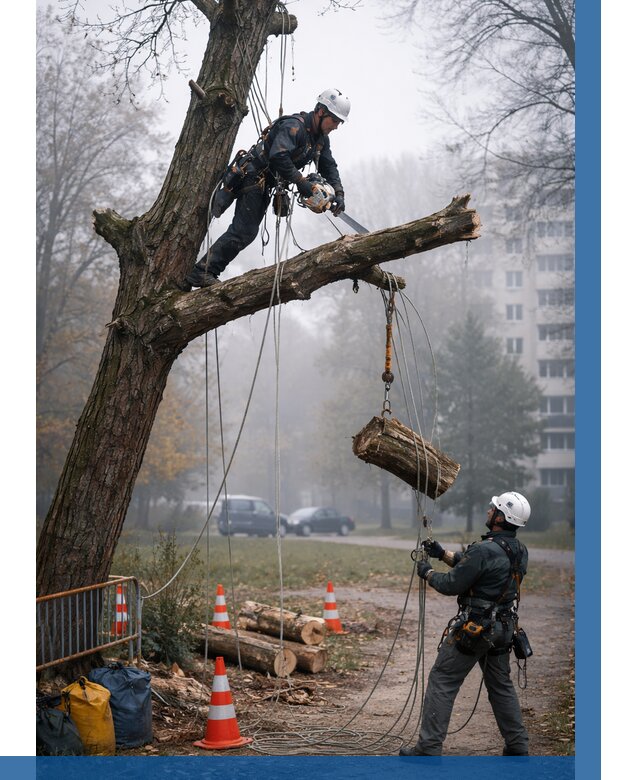 Удаление аварийных деревьев в Киселёвске от 15422 р. | ВЫСОТНИК-Кис