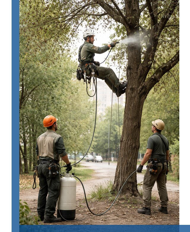 Обработка деревьев от вредителей в Киселёвске профессиональная защита