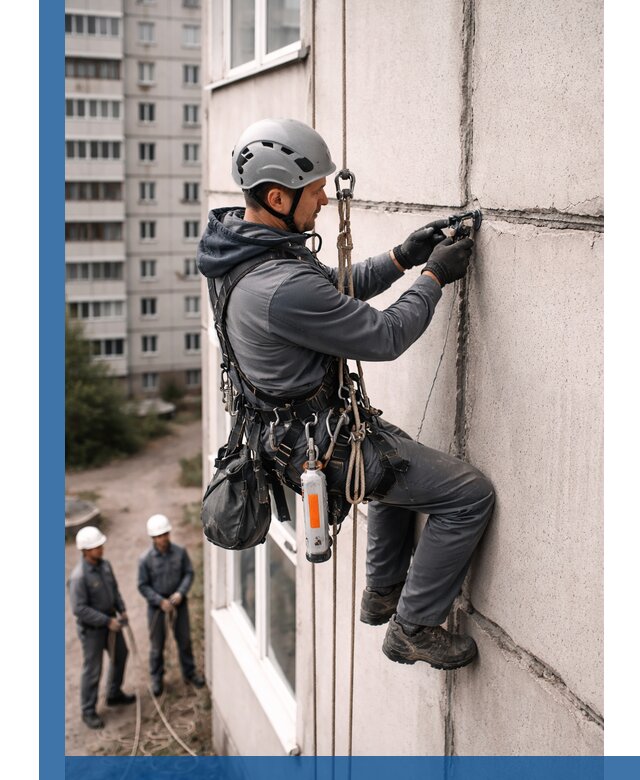 Обследование межпанельных швов и герметизация в Киселёвске