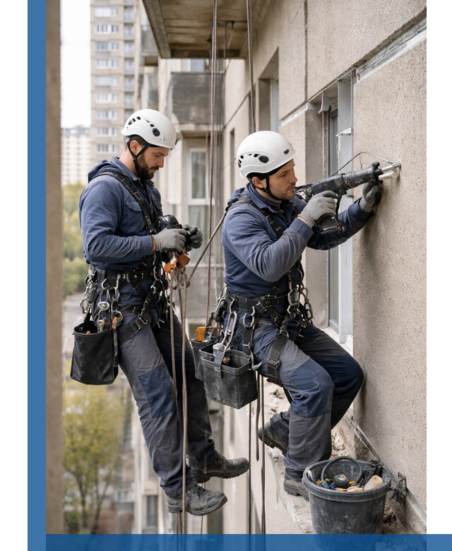 Промышленные альпинисты высотные работы и монтаж в Киселёвске